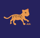 ABL Little Miss Navy Tiger Spirit Tee