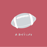 A Boy's Life - Crimson Football Spirit Tee